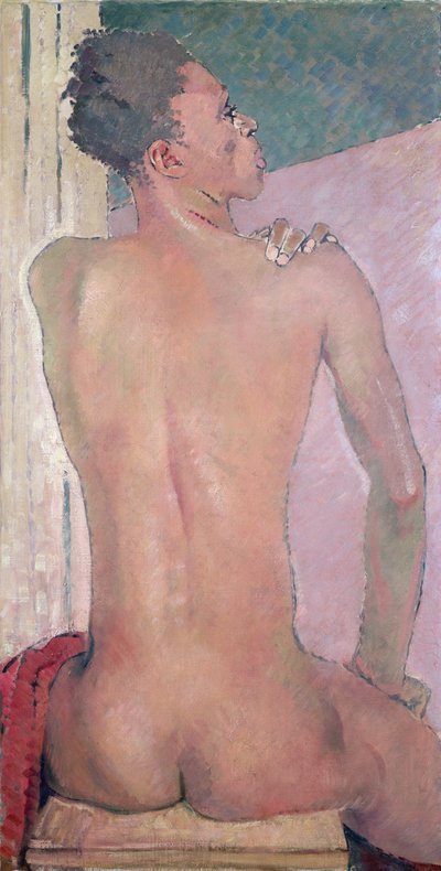 Vista trasera de un negro sentado, 1937 de Glyn Warren Philpot