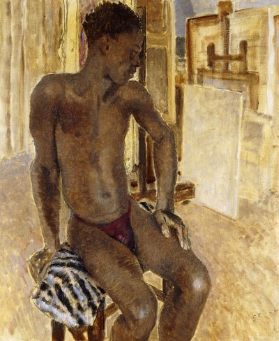 Modelo Negra en el Estudio de Glyn Warren Philpot