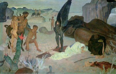 Reposo en la huida a Egipto, c.1922 de Glyn Warren Philpot