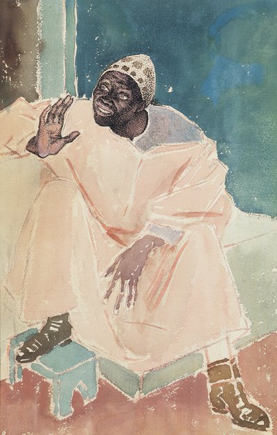 Marroquí sentado, 1936 de Glyn Warren Philpot