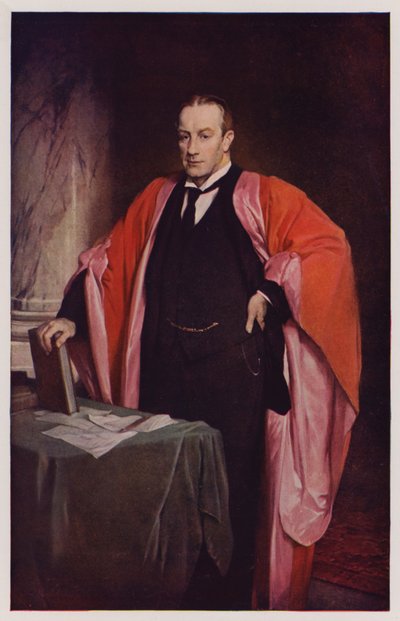 Stanley Baldwin, político y Primer Ministro británico (litografía en color) de Glyn Warren Philpot