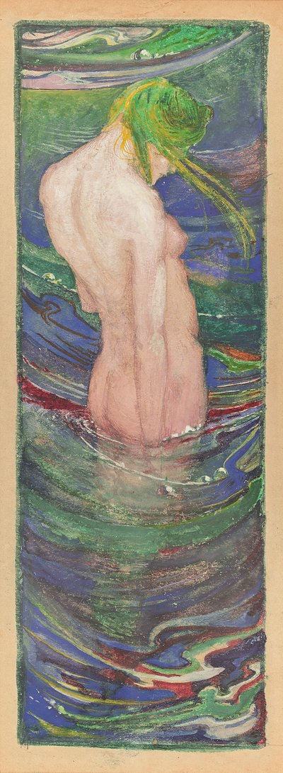 La sirena, c. 1902-03 (acuarela y gouache) de Glyn Warren Philpot