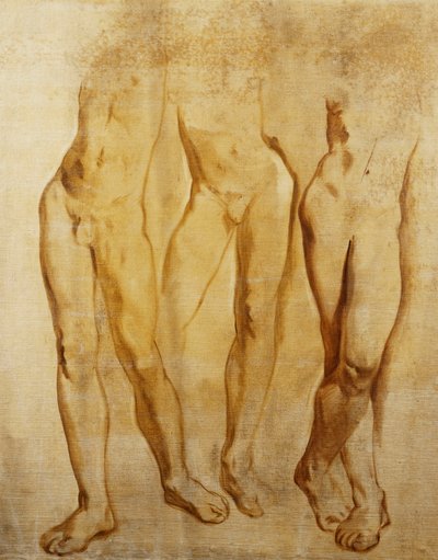 Tres Estudios de un Desnudo Masculino de Pie de Glyn Warren Philpot