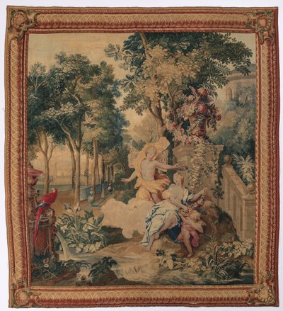 Flora y Céfiro del Conjunto de las Metamorfosis de Ovidio, 1704-1731 de Gobelins