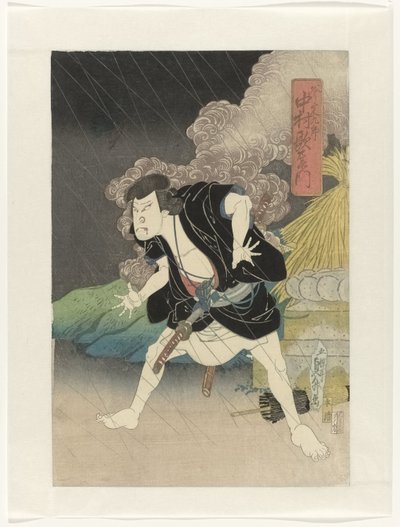 Nakamura Utaemon IV als Ono Sadakurô de Gochôtei Sadamasu