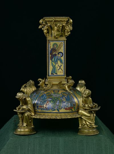 Base de la Cruz de San Bertin, de la Abadía de Saint-Bertin, c.1180 de Godefroid de Huy