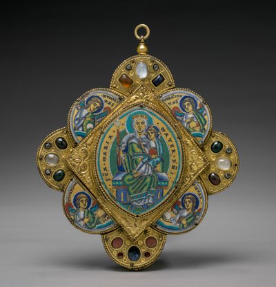 Colgante con la Virgen y el Niño, c. 1160-1170 de Godefroid de Huy