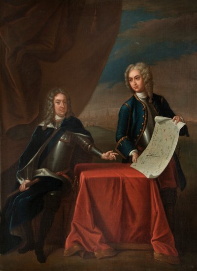 John Churchill y John Armstrong (óleo sobre lienzo) de Godfrey (after) Kneller