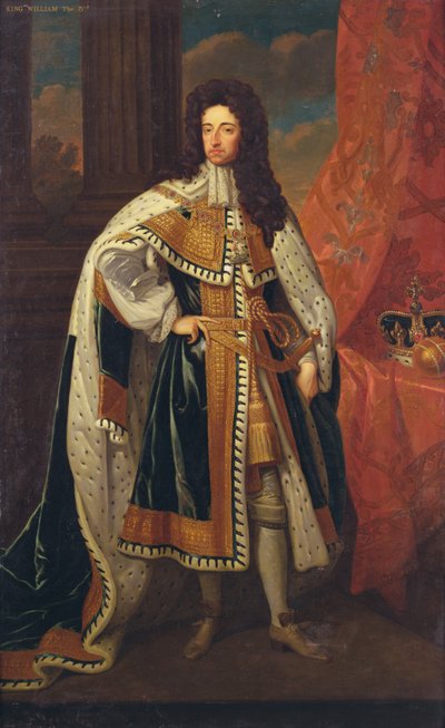 Rey Guillermo en Túnicas de Estado, c.1690 de Godfrey (after) Kneller
