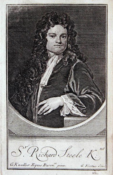 Retrato de Richard Steele, frontispicio de 