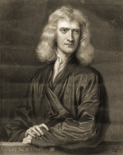 Retrato de Sir Isaac Newton de Godfrey (after) Kneller