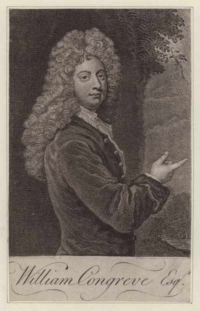 William Congreve, dramaturgo inglés de Godfrey (after) Kneller
