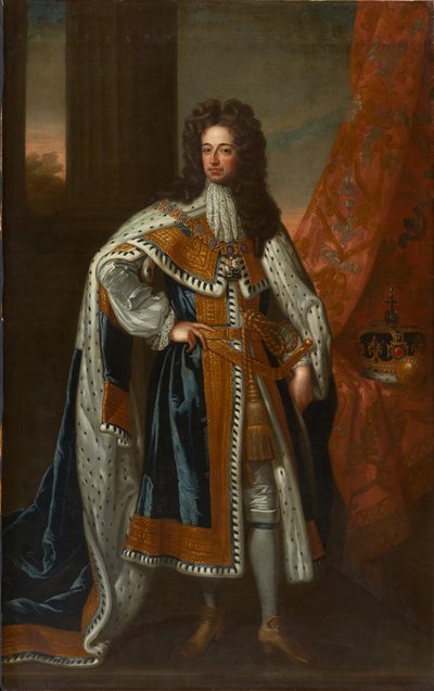 Retrato de estado del Rey Guillermo III de Godfrey (studio of) Kneller