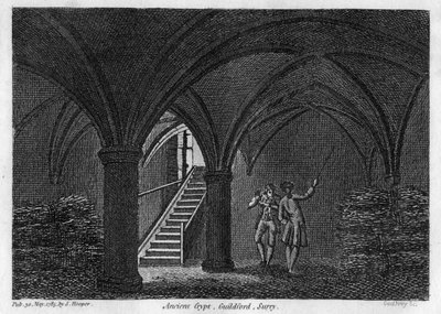 Cripta antigua, Guildford, Surrey, 1785 de Godfrey