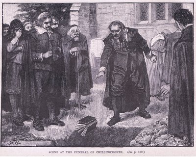 Escena en el funeral de Chillingworth AD 1644 de Godfrey C. Hindley