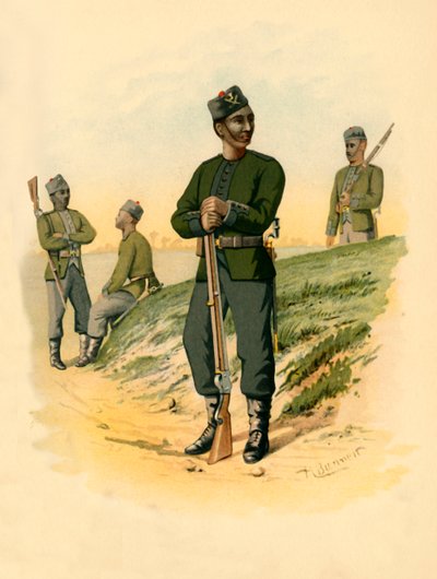 Los 3º Gorkhas, 1890 de Godfrey Douglas Giles