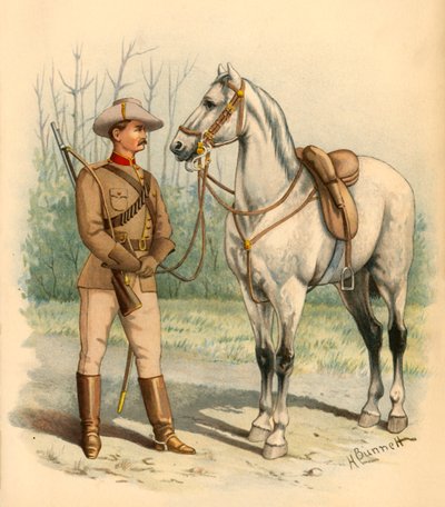 Rifles montados victorianos, 1890 de Godfrey Douglas Giles