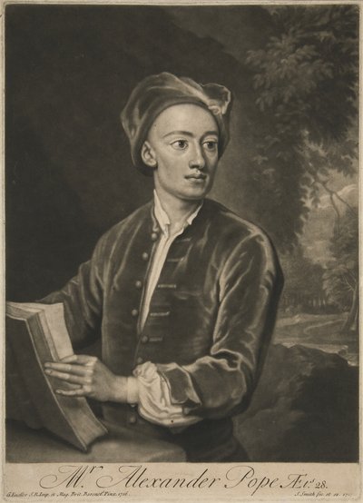Alexander Pope, pub. 1716 de Godfrey Kneller
