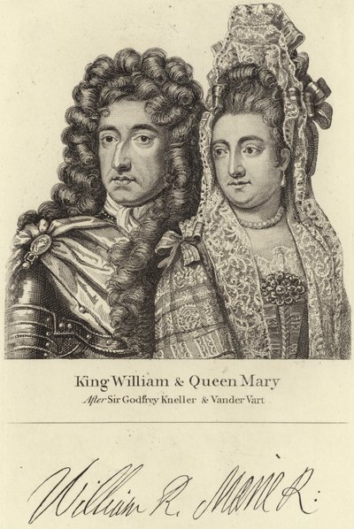 Rey Guillermo y Reina María de Godfrey Kneller