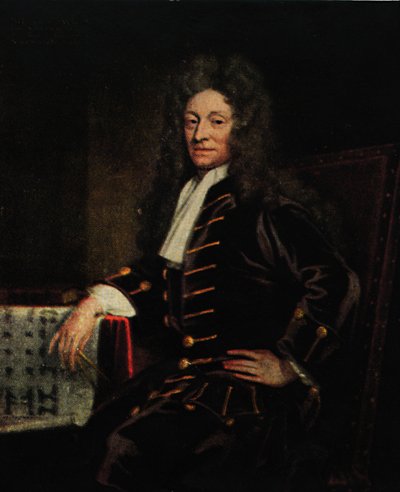 Pioneros - Sir Christopher Wren, 1711, 1922 de Godfrey Kneller