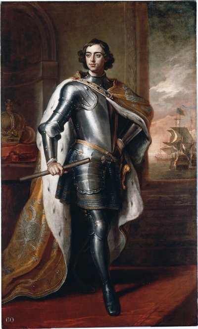 Retrato de Pedro I el Grande (Pedro I de Rusia) de Godfrey Kneller
