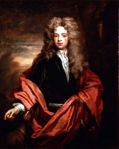 Retrato de un caballero con un galgo de Godfrey Kneller