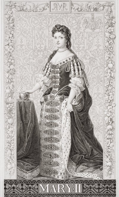 Reina María II (1662-94) de `Ilustraciones de la historia inglesa y escocesa
