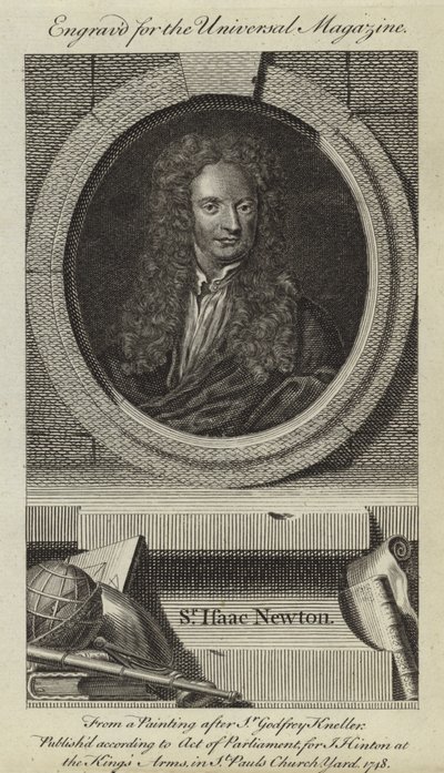 Sir Isaac Newton de Godfrey Kneller