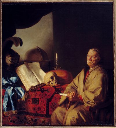 El filósofo en meditación de Godfrey Kneller