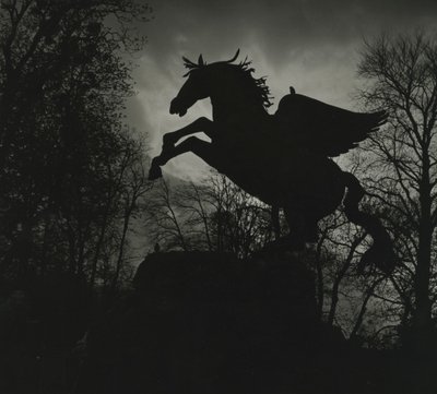 Estatua de Pegaso en los jardines de Mirabell de Godfrey Macdominic