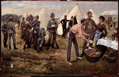 Los fusiles de los artistas en el campamento de Godfrey Pitney Merry