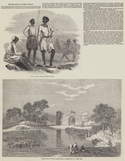Husyn-Abdal, en el Punjab de Godfrey Thomas Vigne