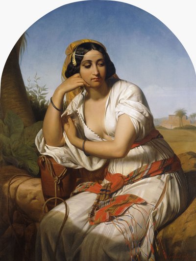 Una mujer beduina, 1848 de Godfried Guffens