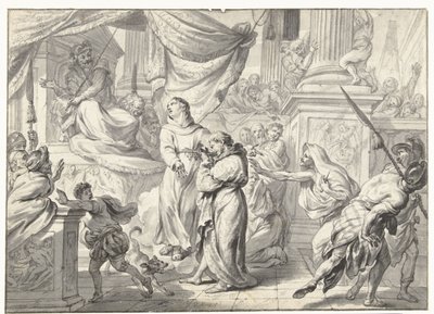 Representación de la vida de un santo de Godfried Maes