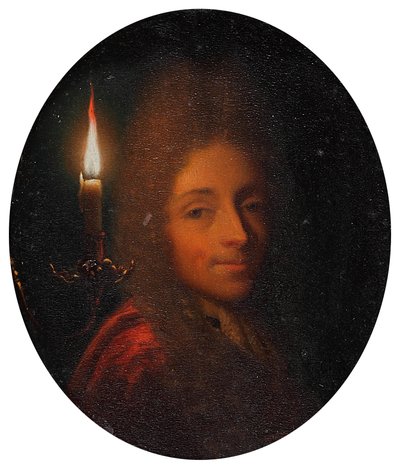 Autorretrato con vela encendida de Godfried Schalcken