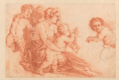 Mujer con varios hijos
Libro de arte o álbum de estudio de Caspar Netscher (título de la serie) de Godfried Schalcken