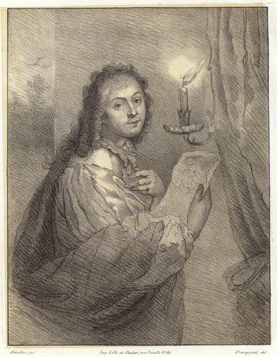 Mujer con vela de Godfried after Schalken or Schalcken
