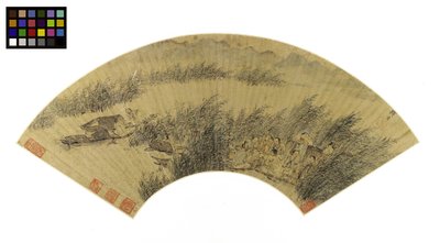 Pescadores en botes, festejando en la orilla de un río, finales del siglo XVI-principios del XVII de Gong Qian