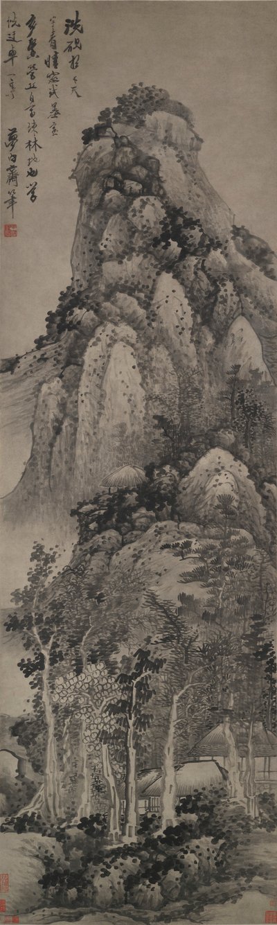 Un pabellón elevado de Gong Xian
