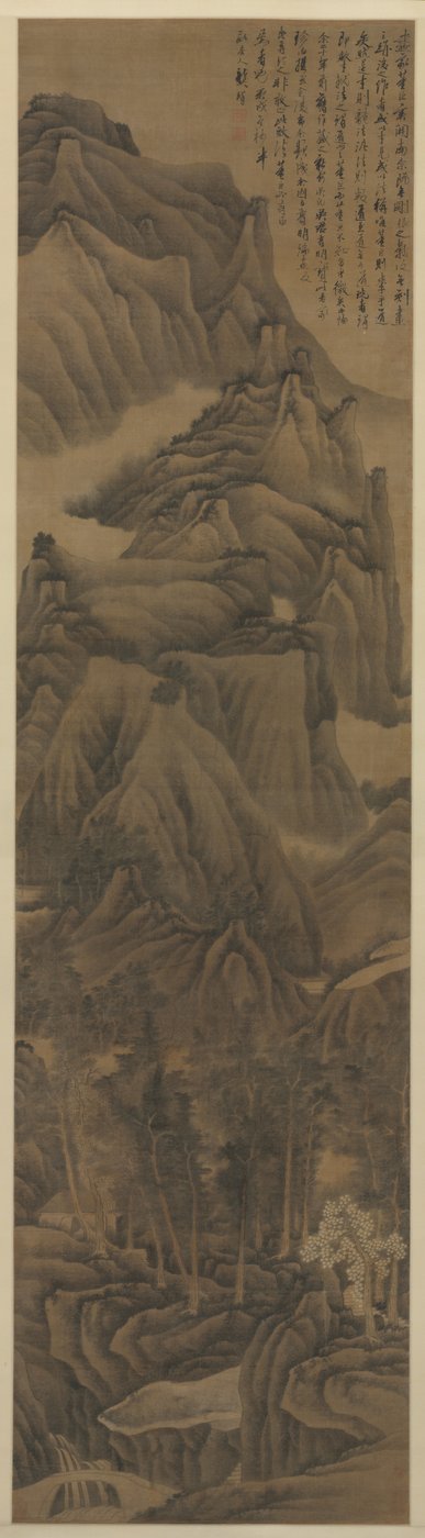Paisaje al Estilo de Dong Yuan y Juran de Gong Xian