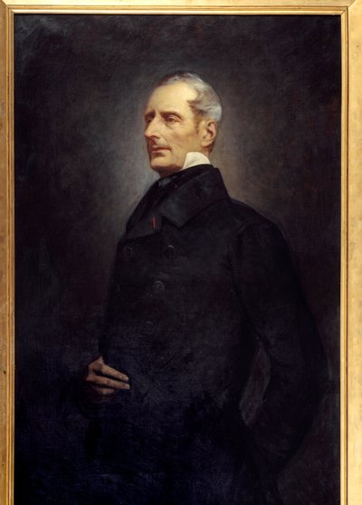 Retrato de Alphonse de Lamartine (1790 -1869) poeta y político. Pintura de Gonzague Privat (1843 -?) de Gonzague Privat