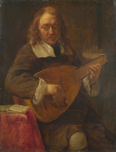 Audición. De la serie Los Cinco Sentidos, antes de 1661 de Gonzales Coques