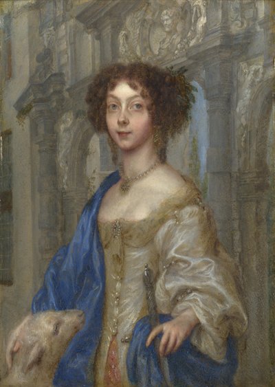 Retrato de una Mujer como Santa Inés de Gonzales Coques