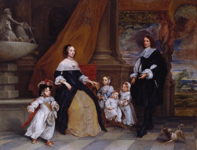 La familia de Jan-Baptista Anthoine de Gonzales Coques