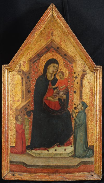 Madonna y el Niño entronizados con dos donantes de Goodhart Master