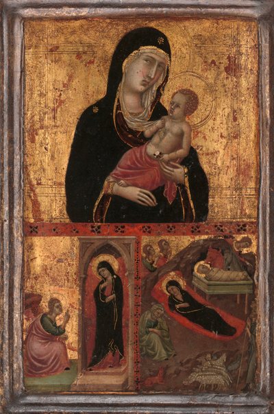 Madonna y el Niño con la Anunciación y la Natividad, ca. 1310-15 de Goodhart Master