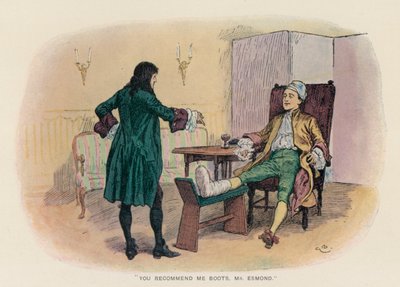 Ilustración para La historia de Henry Esmond de Thackeray de Gordon Frederick (after) Browne