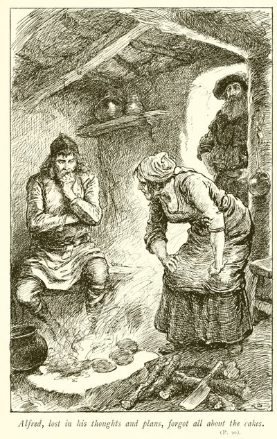 Alfred quemando los pasteles de Gordon Frederick Browne