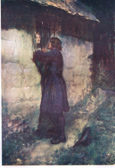 "Tan loco como una liebre de marzo" dije yo, de Lorna Doone publicado por W & R Chambers Ltd, 1921 de Gordon Frederick Browne