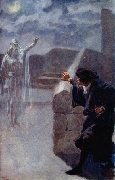 Hamlet ve el fantasma de su padre de Gordon Frederick Browne